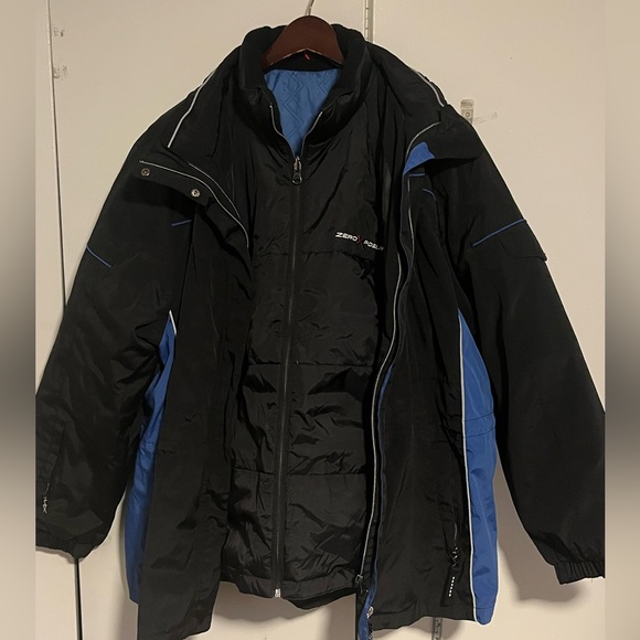 Zero Xposur Black and Blue snow Boarding Jacket - Picture 3 of 14
